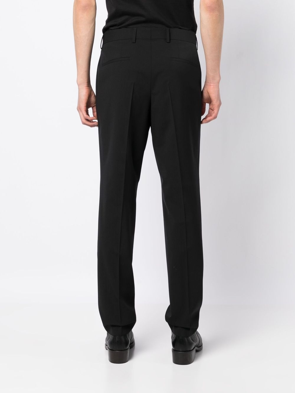 straight-leg tailored trousers - 4