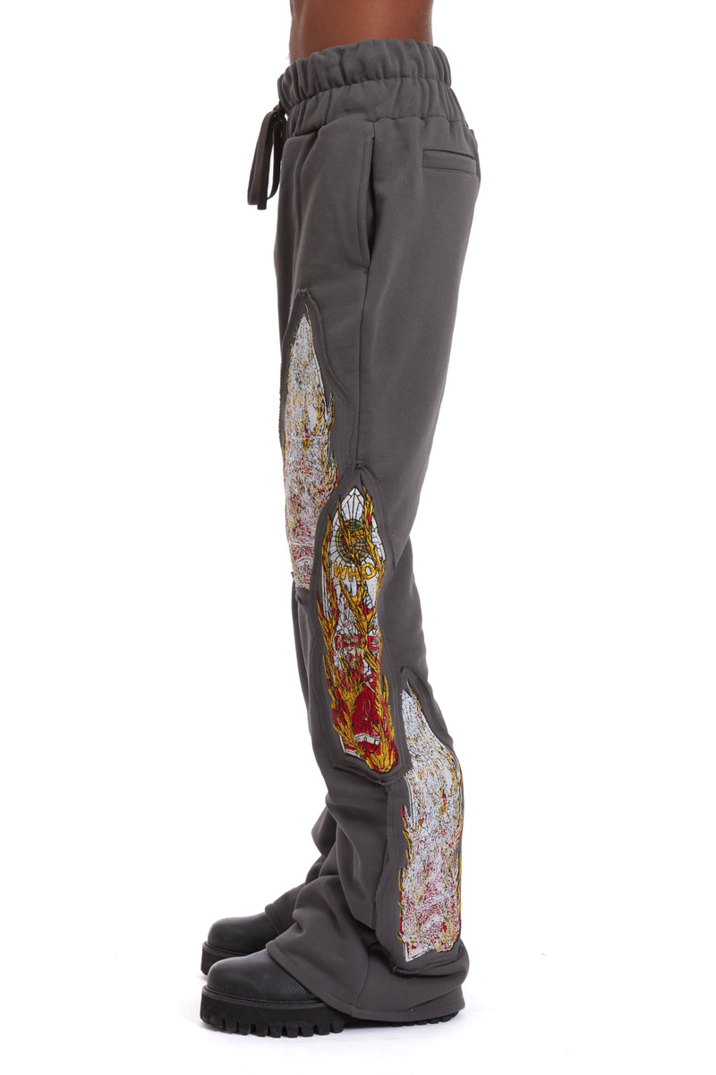 TRIPLE FLAME GLASS SWEATPANTS 5