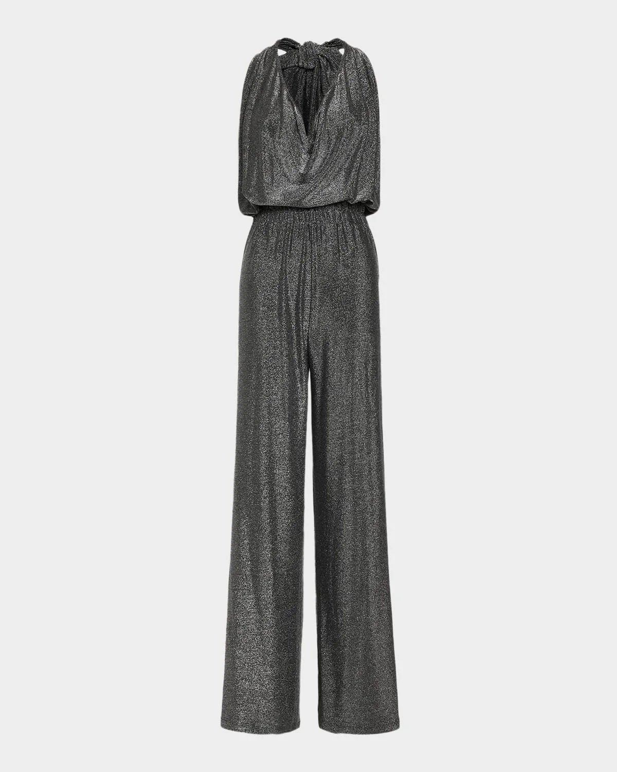 Ginger Halter Cowl-Neck Jumpsuit - 1