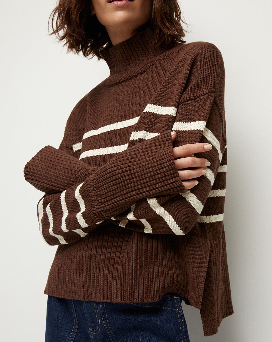 LANCETTI NAUTICAL-STRIPE SWEATER - 2