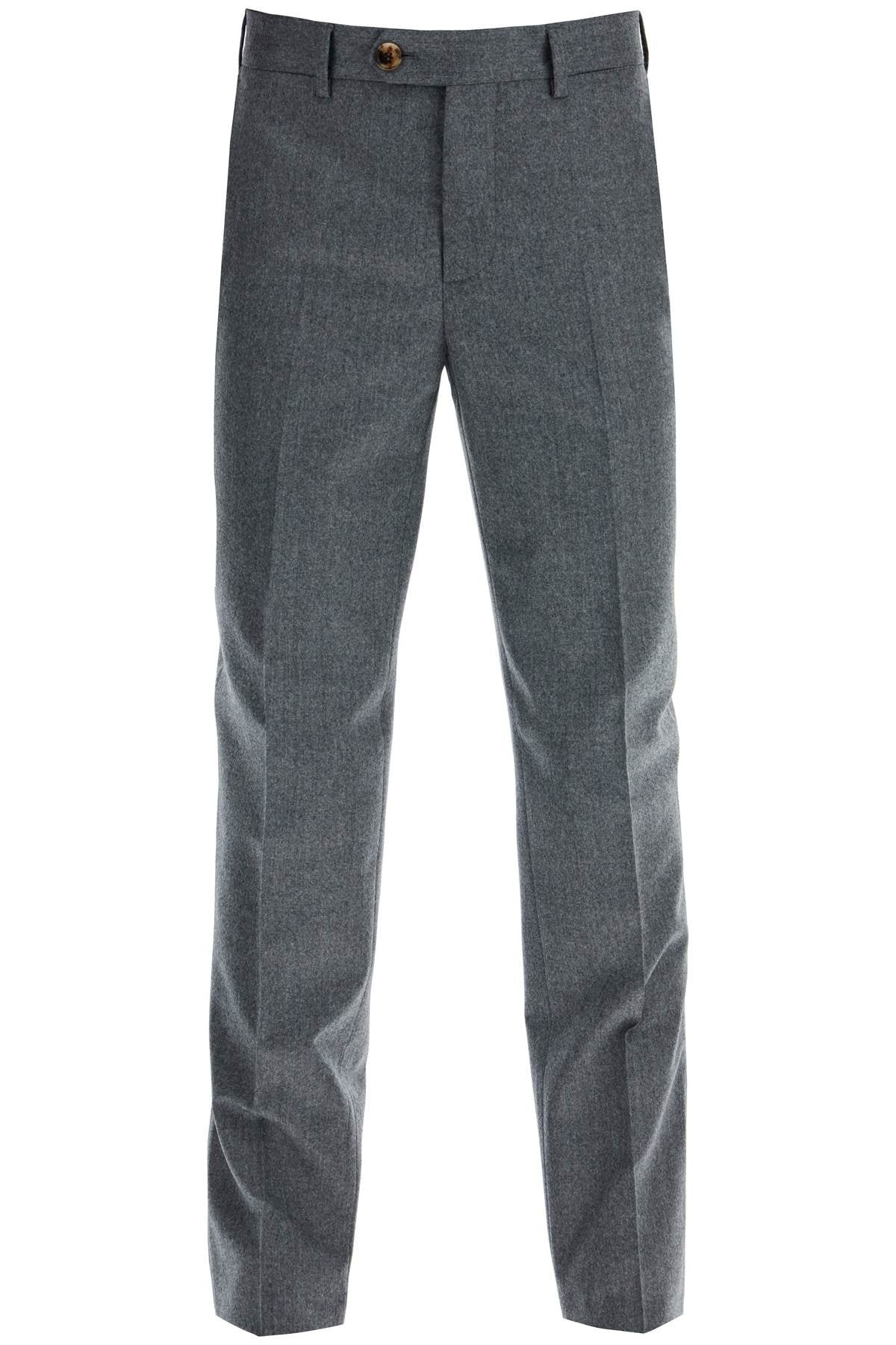 ITALIAN FIT FLANNEL TROUSERS FOR A - 1