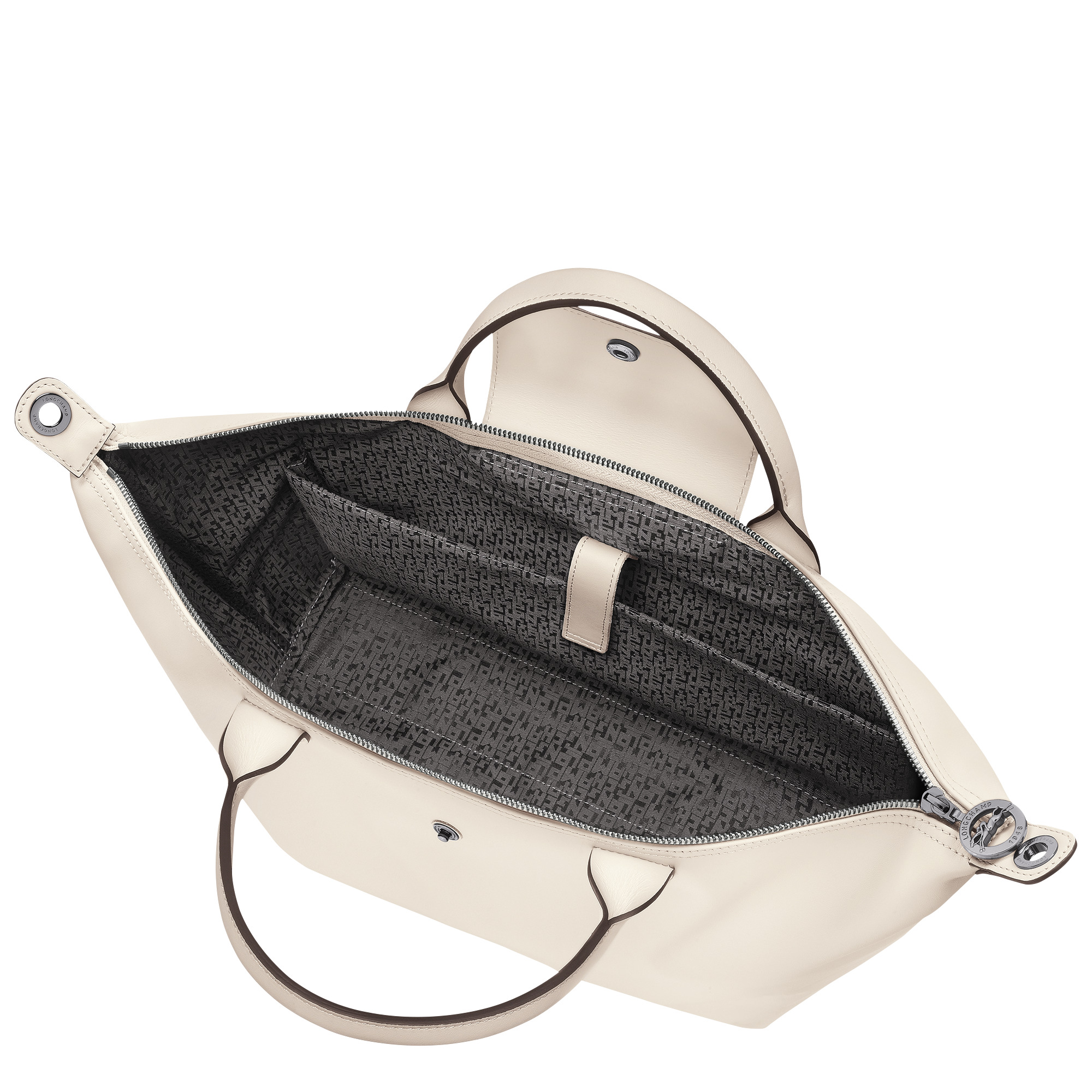 Le Pliage Xtra L Handbag Ecru - Leather - 4
