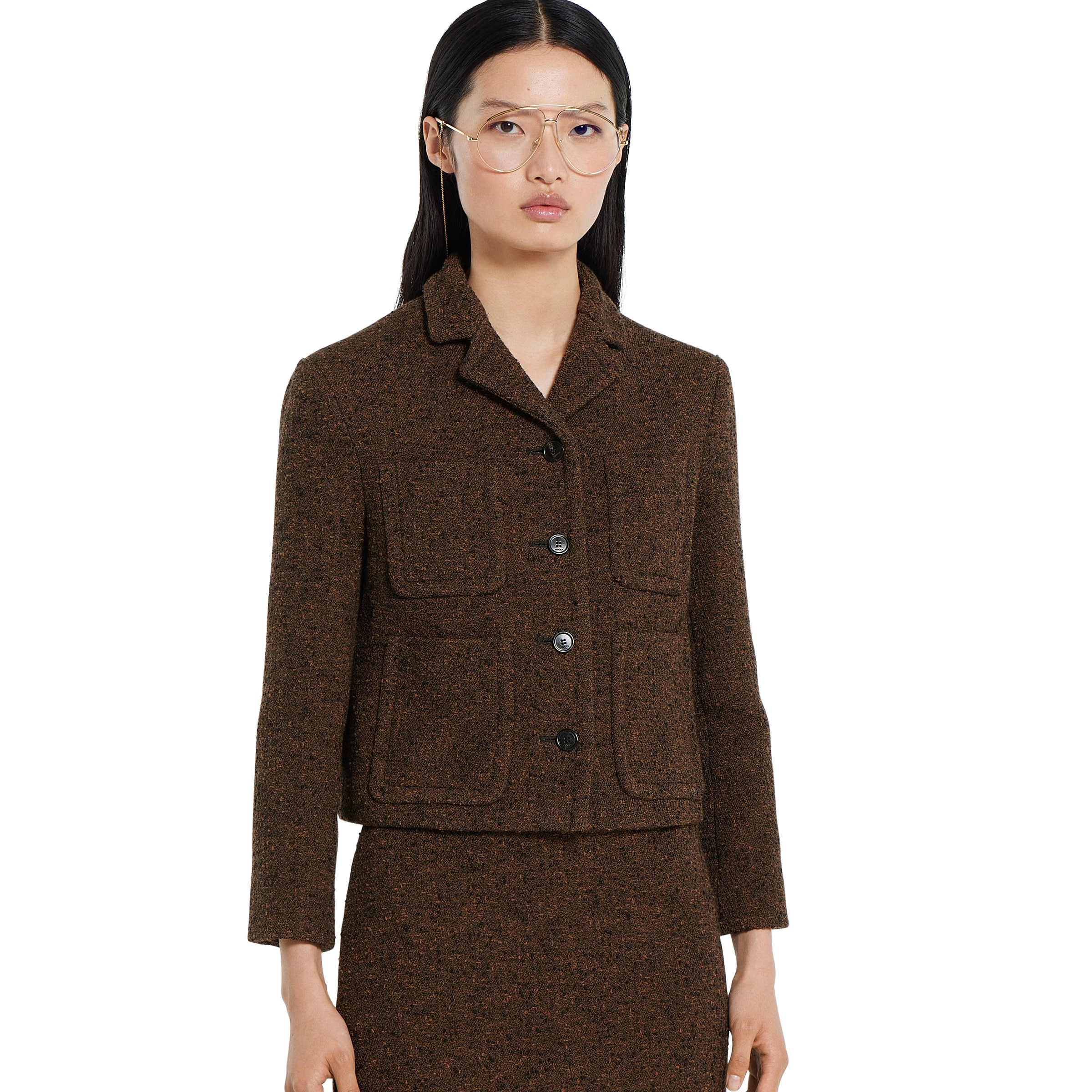 Seeded wool jacket - 3