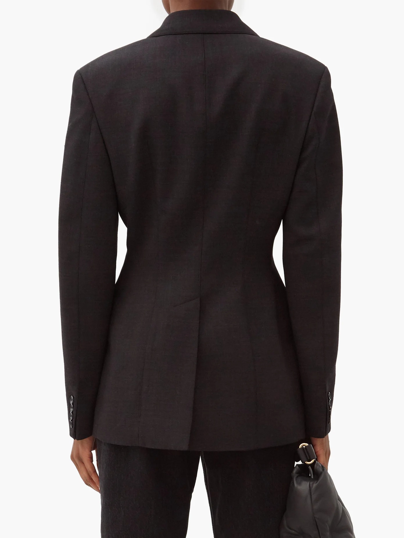 Peak-lapel wool-blend blazer - 5