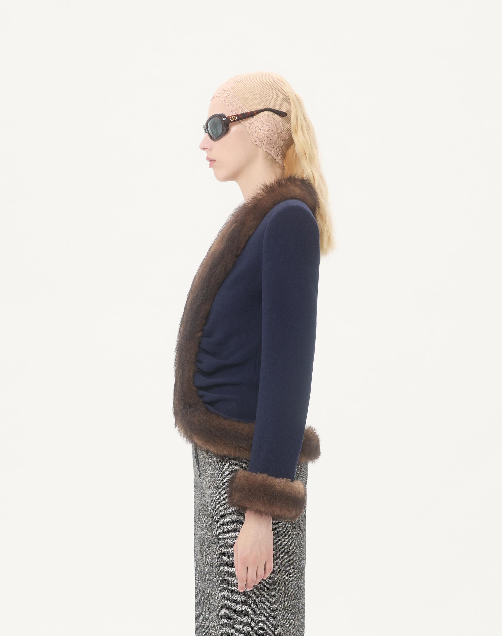 WOOL CREPE JACKET - 6