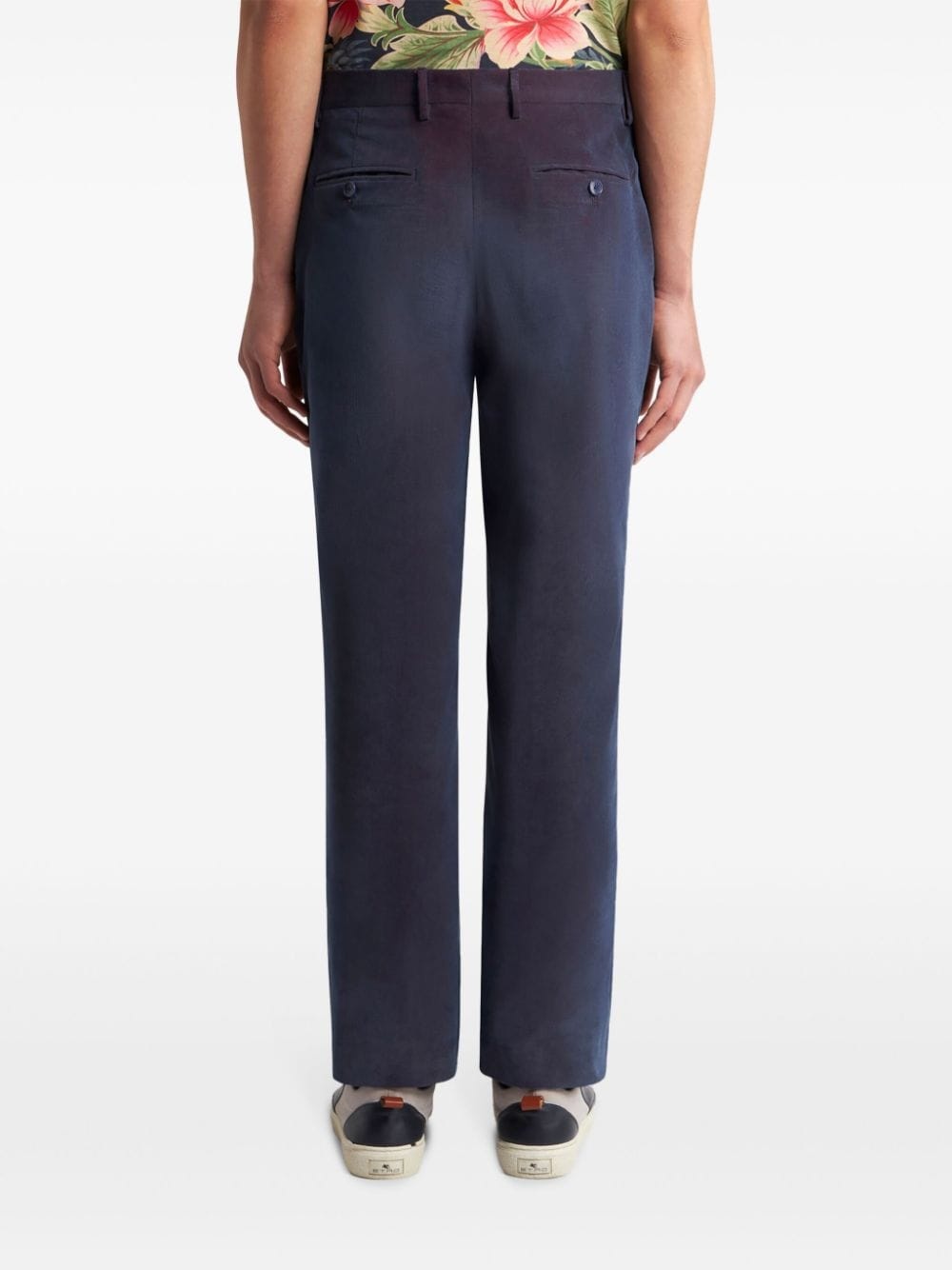 tailored velvet trousers - 4