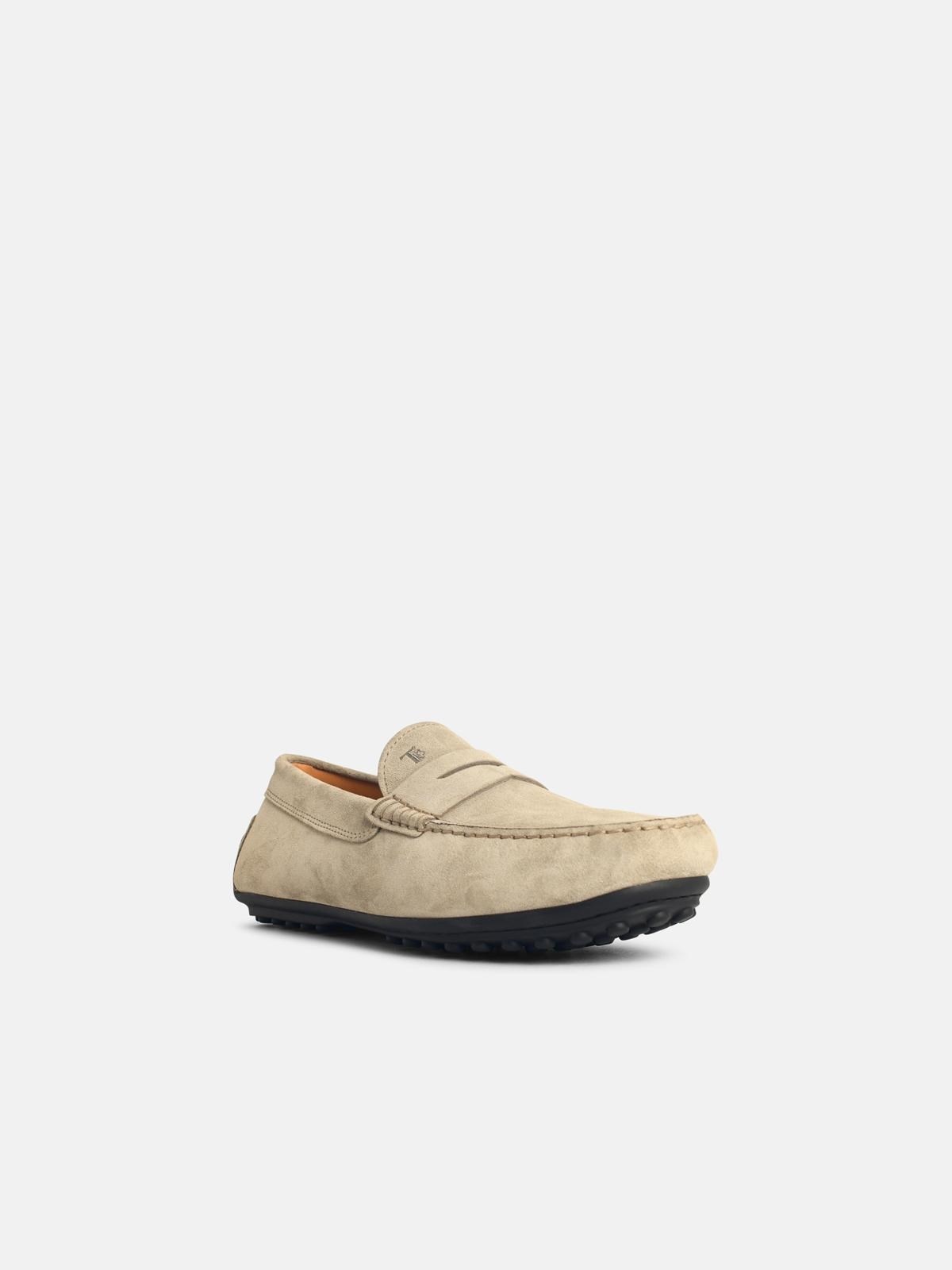'CITY GOMMINO' BEIGE SUEDE LOAFERS - 2