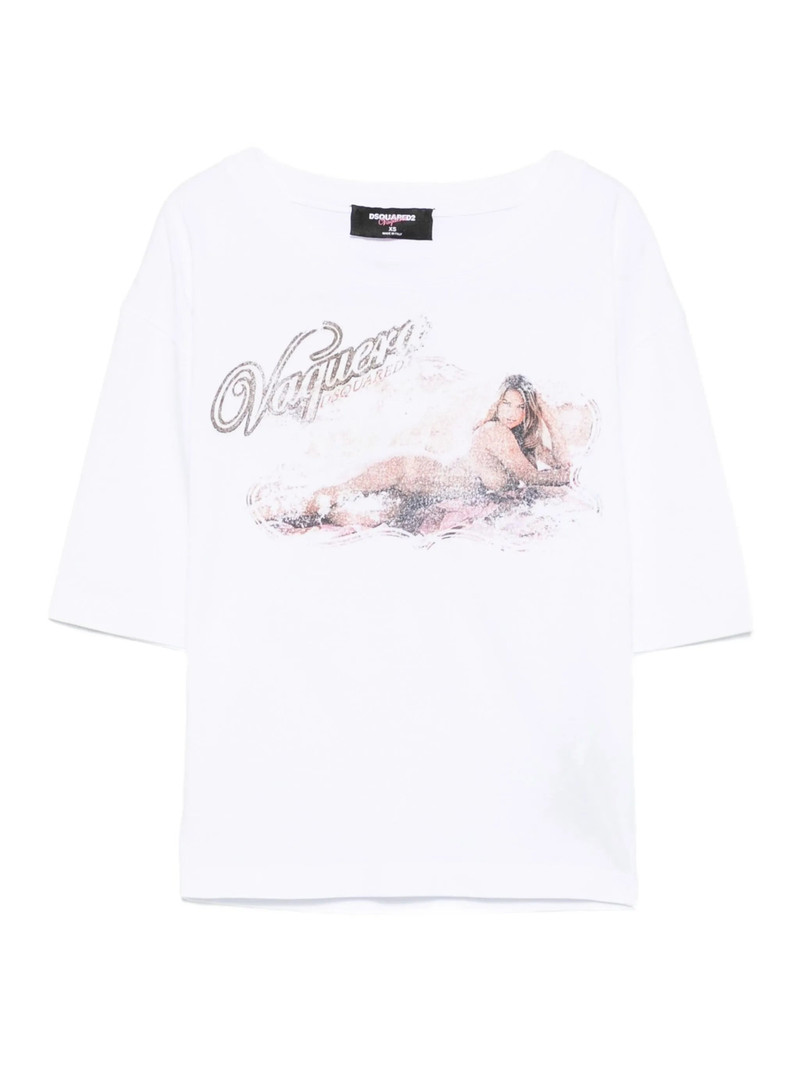 Dsquared2 Graphic-print Cotton Top 1