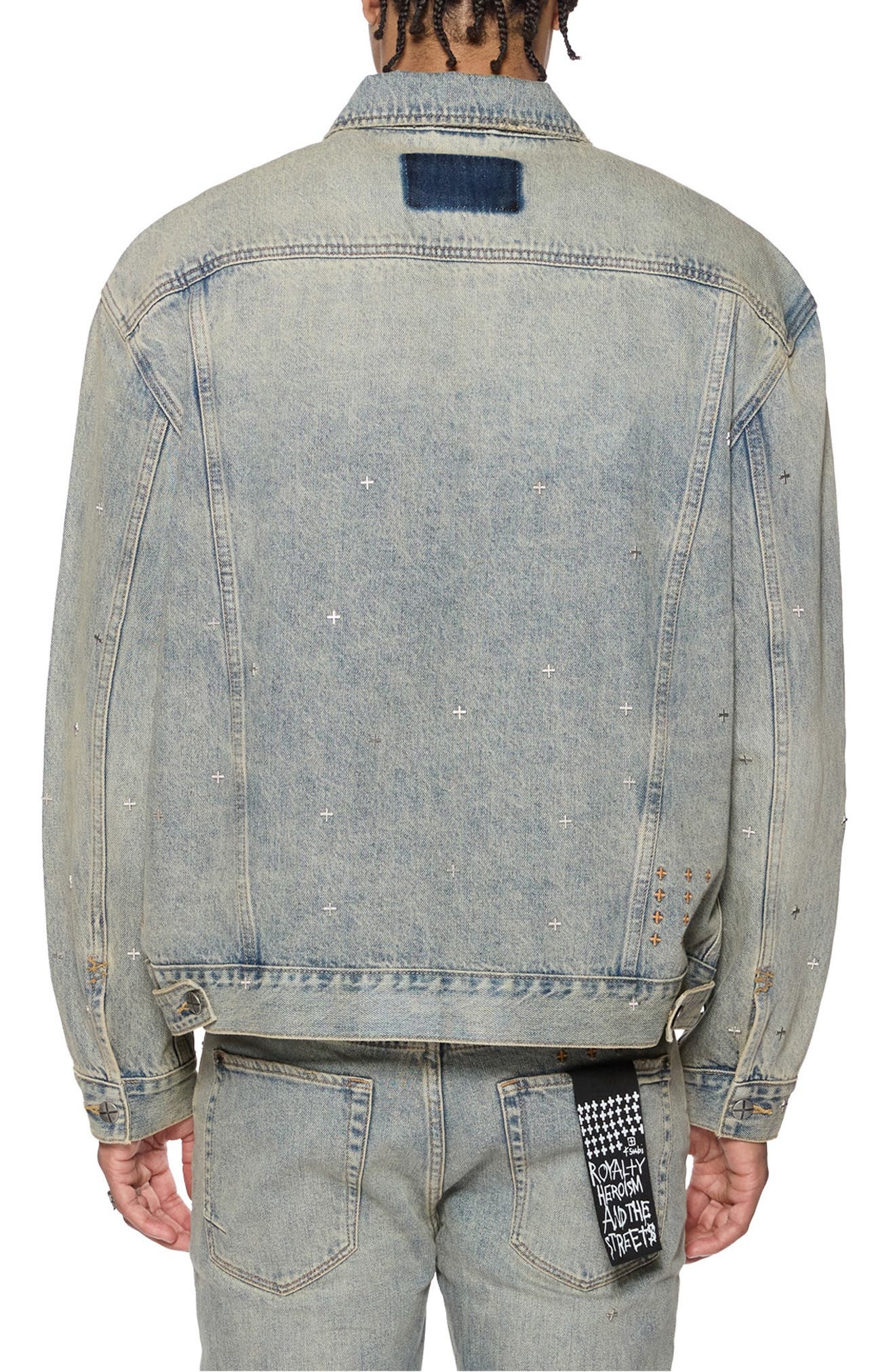 Ksubi Oh G Stagelight Metallic Denim Trucker Jacket at Nordstrom - 2