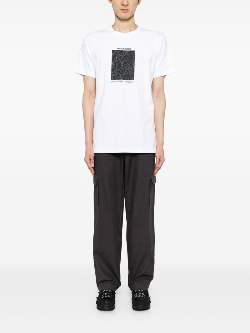 MAHARISHI logo-print cotton T-shirt outlook