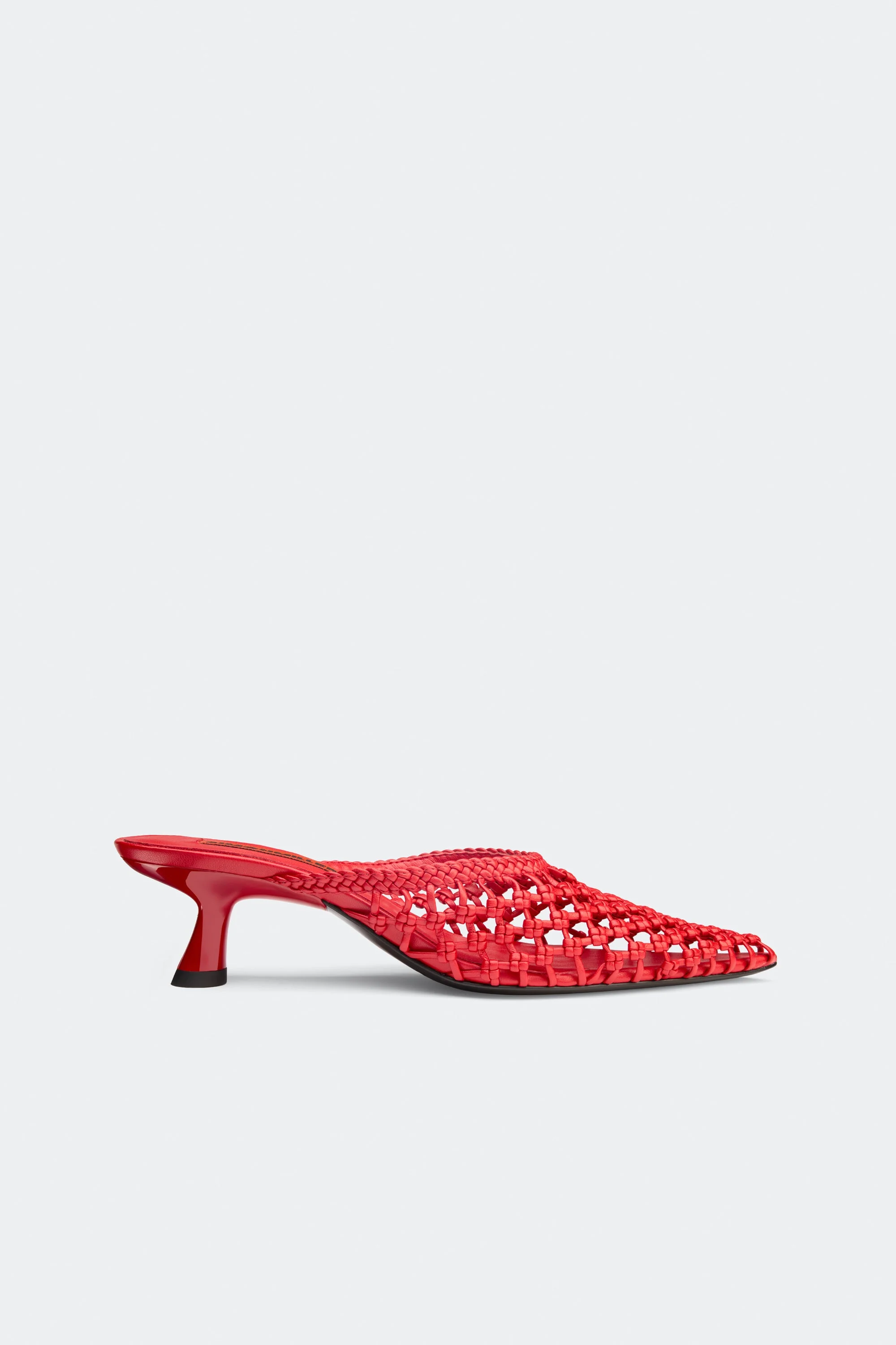 Knotted Gala Mule In Lucky Red - 1