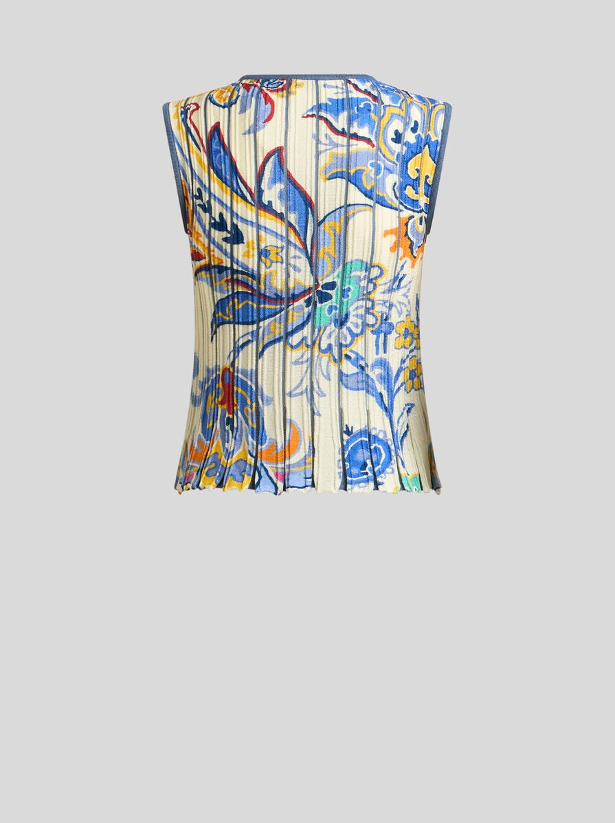 PRINTED KNIT TOP - 4