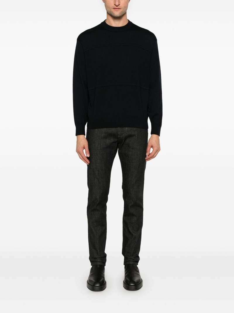 EMPORIO ARMANI panelled sweater outlook