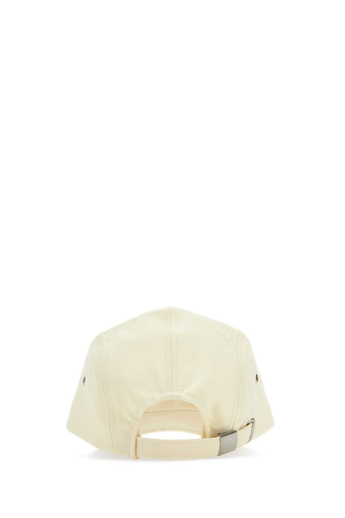 Isabel Marant Men Ivory Cotton Tedji Baseball Cap - 3