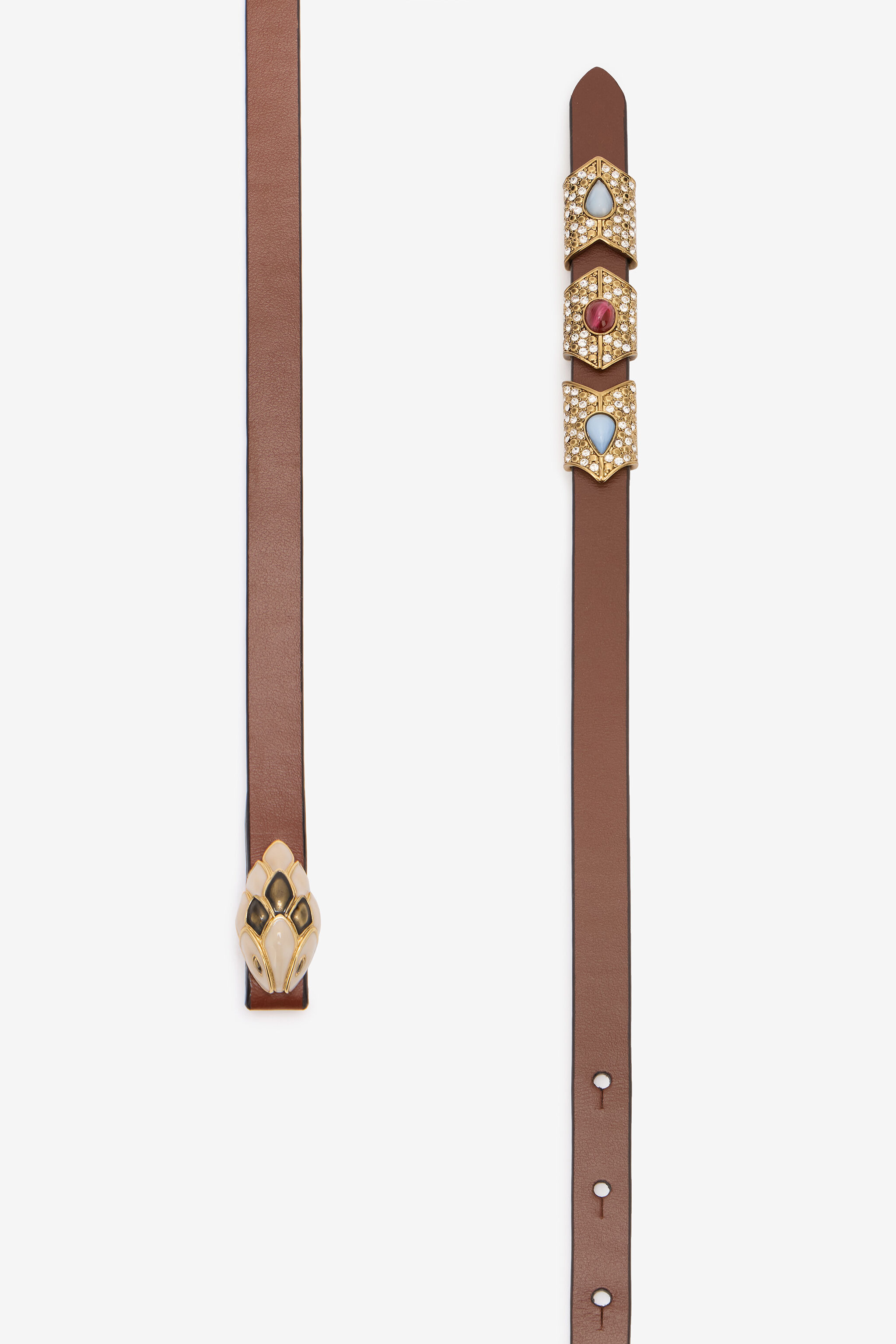 Belt With Snake Head And Crystals - 2