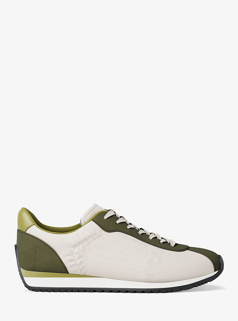 MICHAEL KORS Rhodes Mixed-Media Sneaker outlook