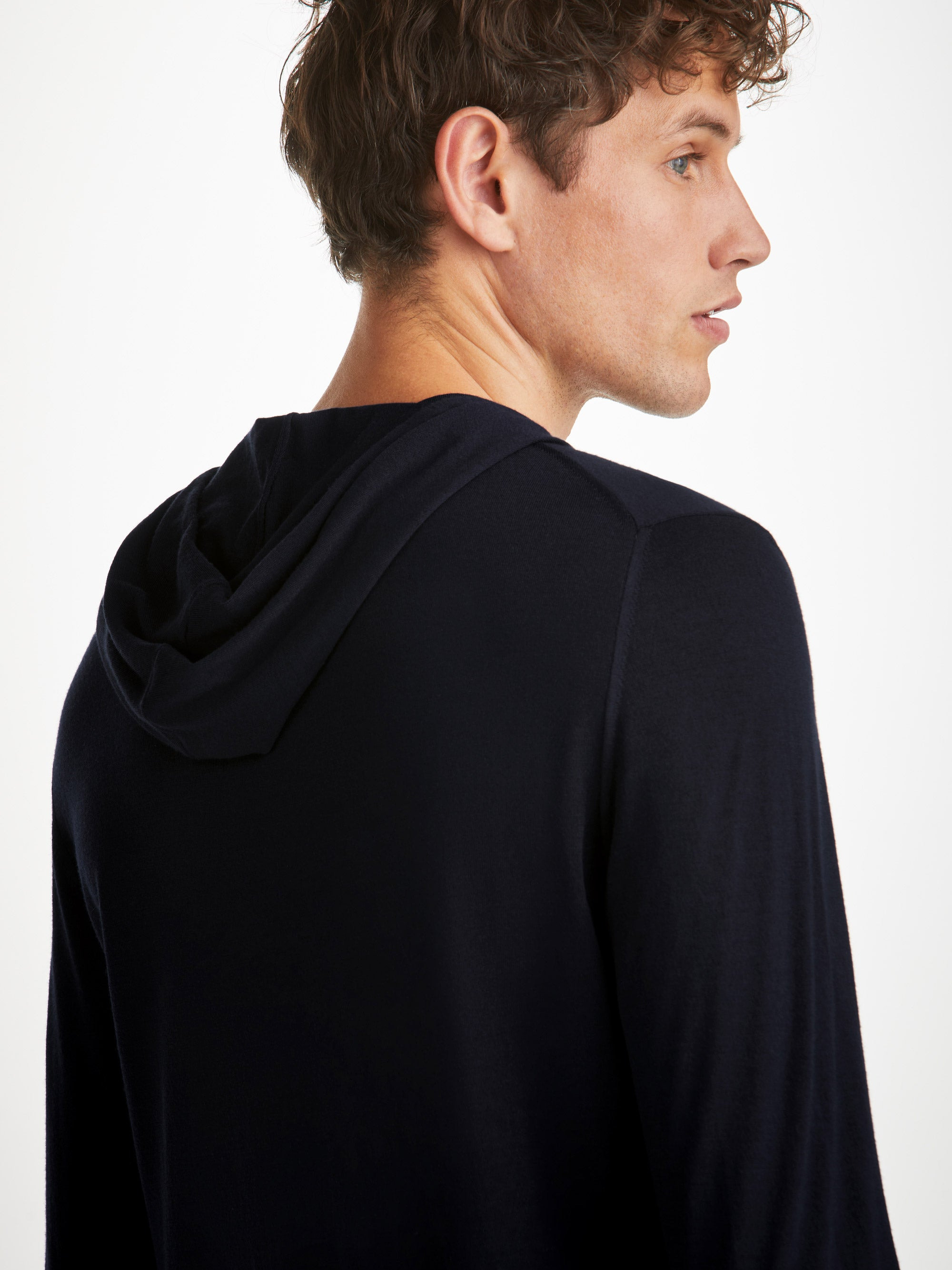 Men's Hoodie Orson Merino Wool Navy - 6