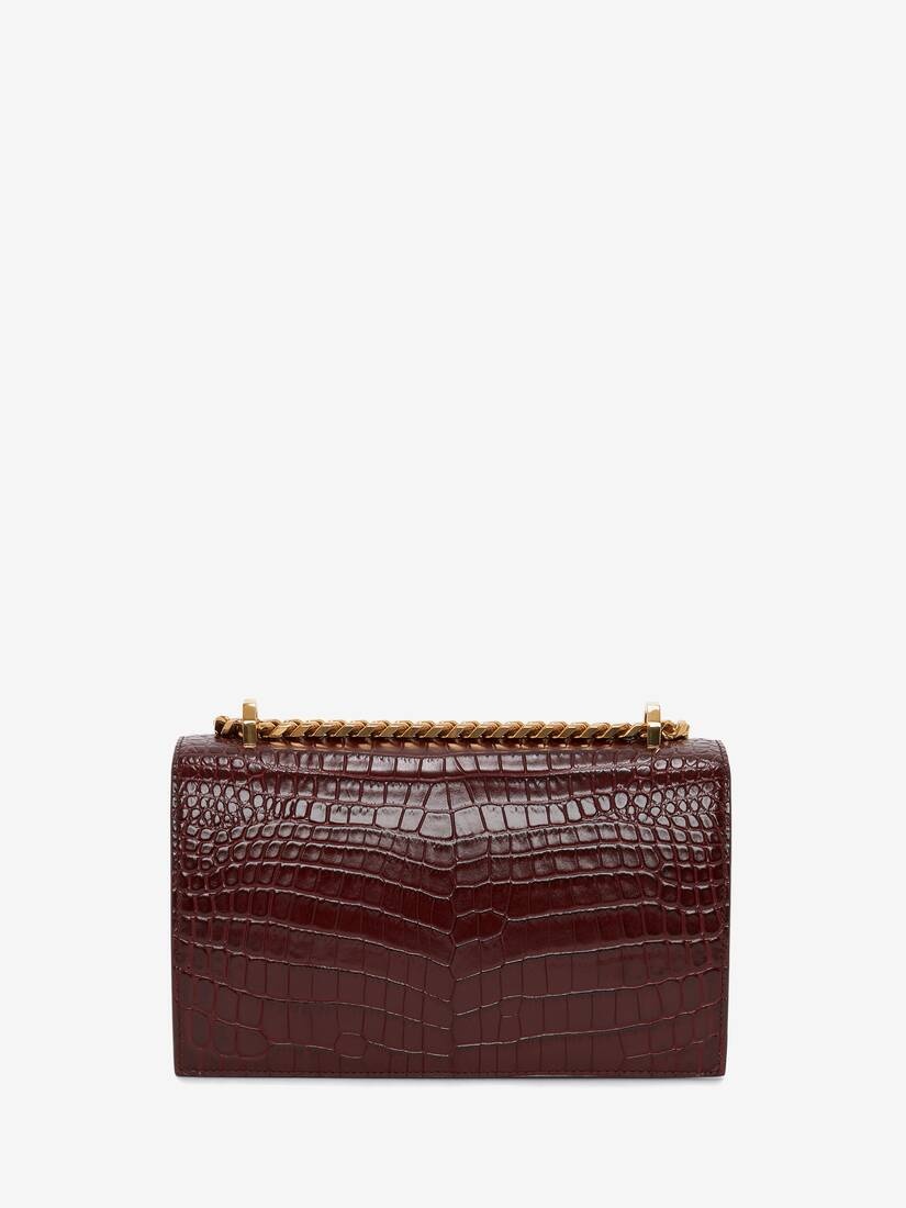 Women's Jewelled Satchel in Madder - 3
