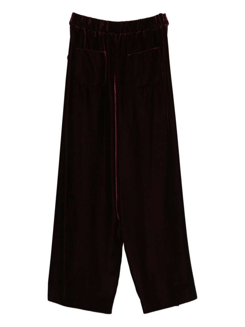 EMPORIO ARMANI velvet trousers outlook