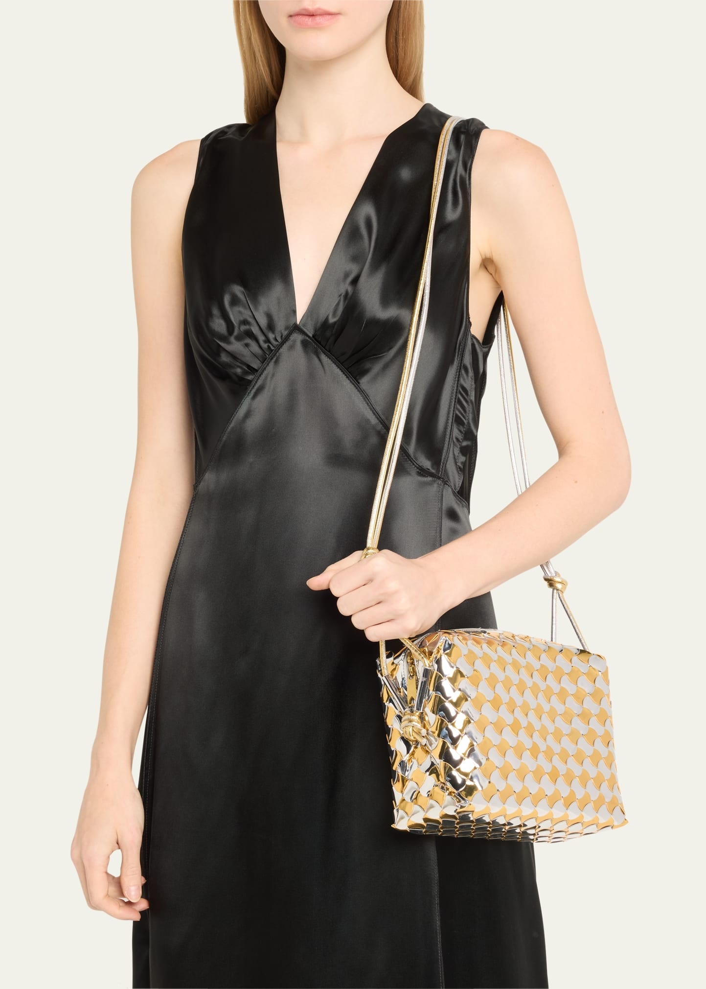 Loop Small Intrecciato Metallic Crossbody Bag - 2