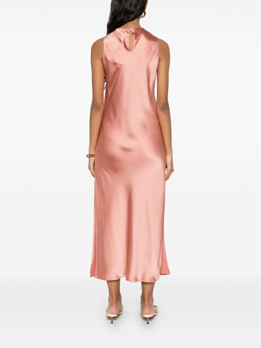 satin midi dress - 4