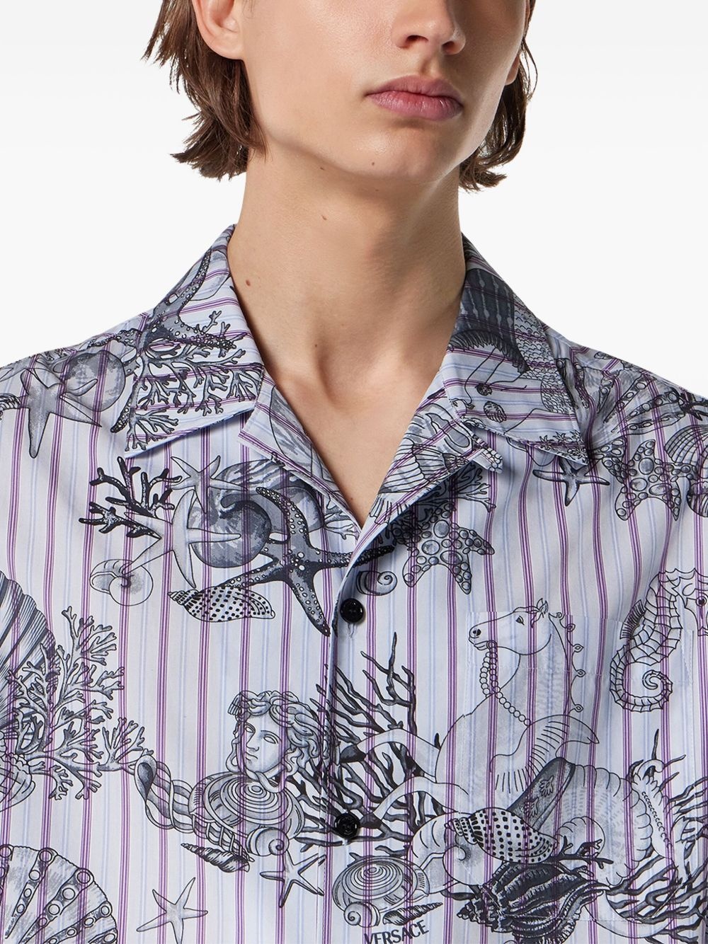 Coral Theatre striped shirt - 5
