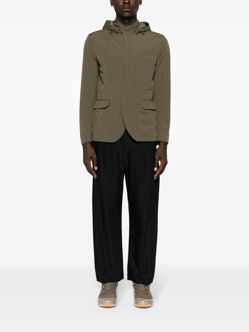 Herno hooded lightweight shell jacket outlook