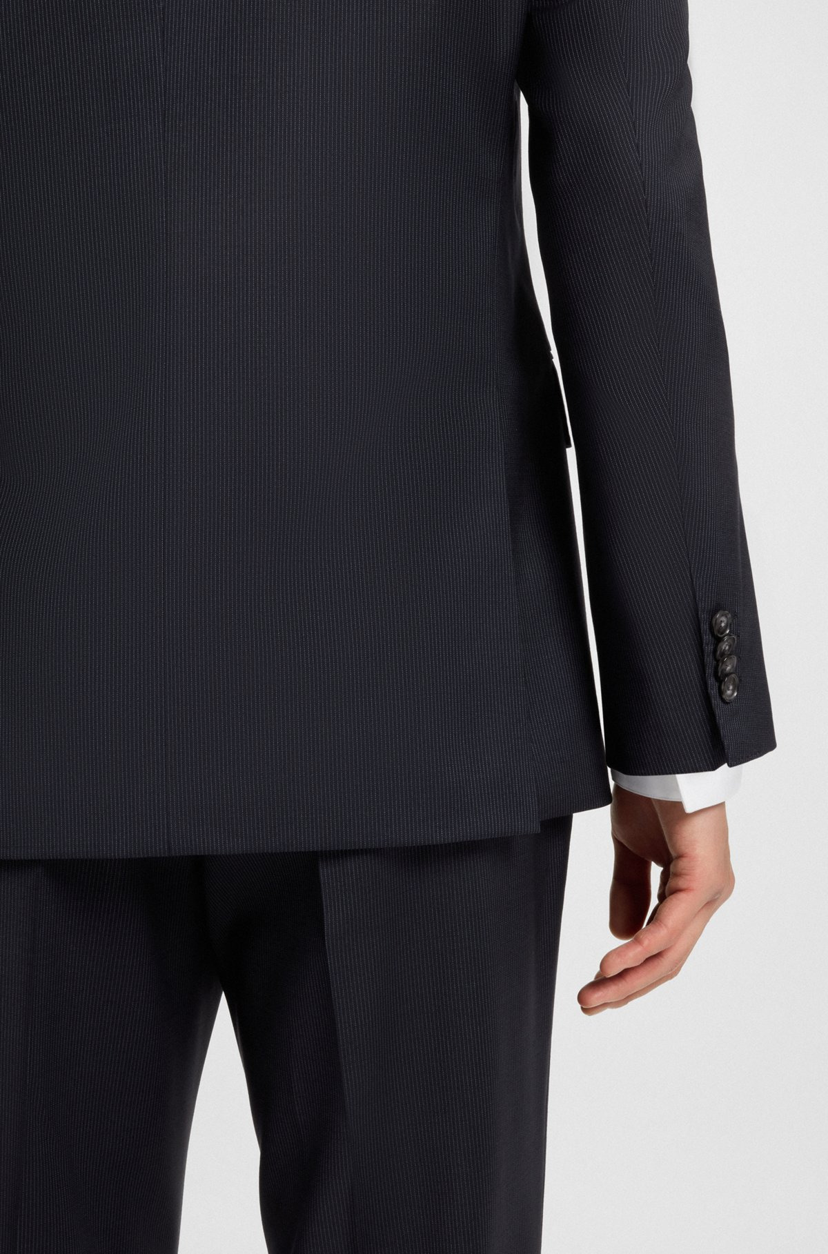 REGULAR-FIT SUIT IN STRIPED VIRGIN WOOL - 5