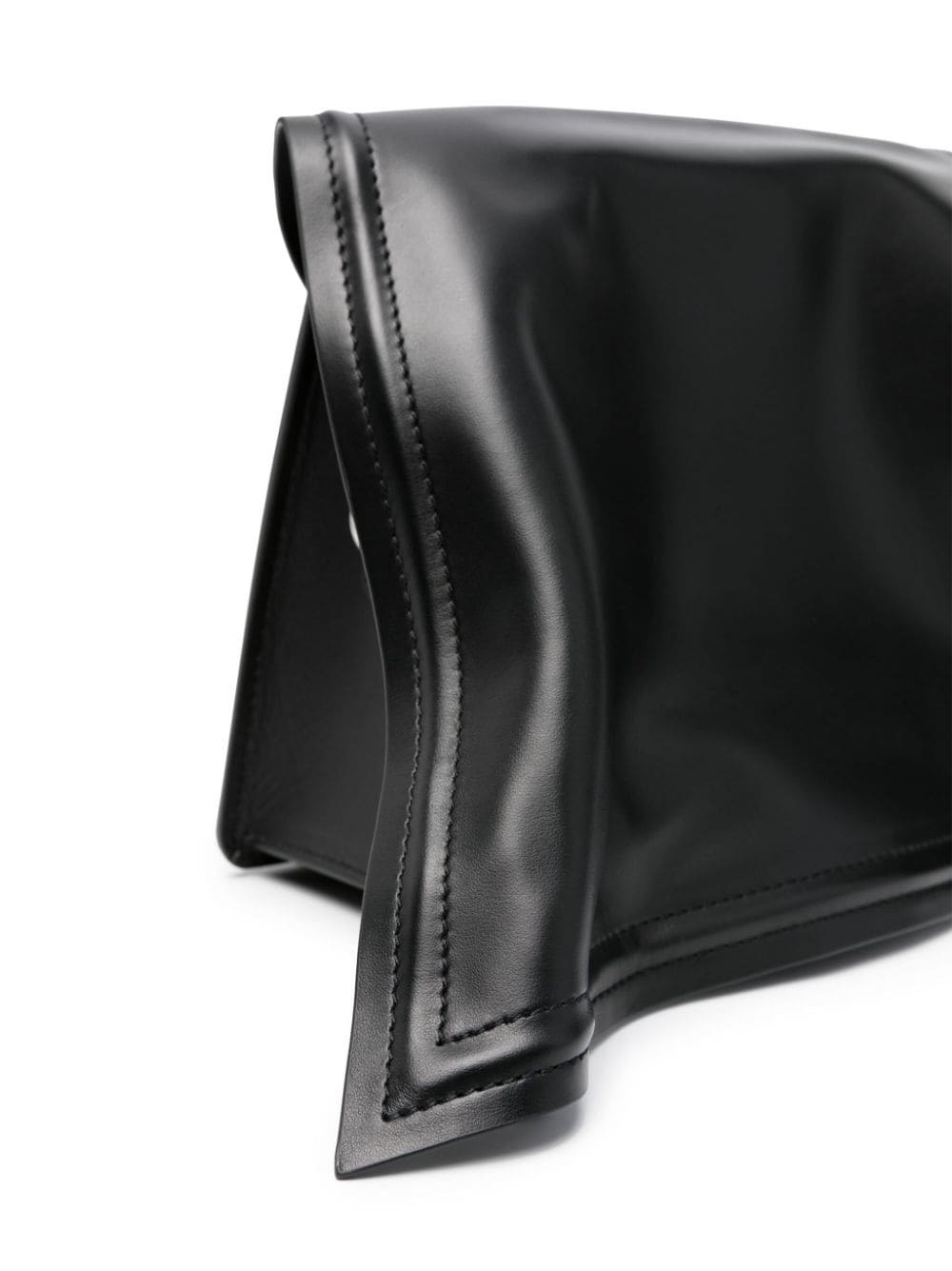 Wire leather tote bag - 5