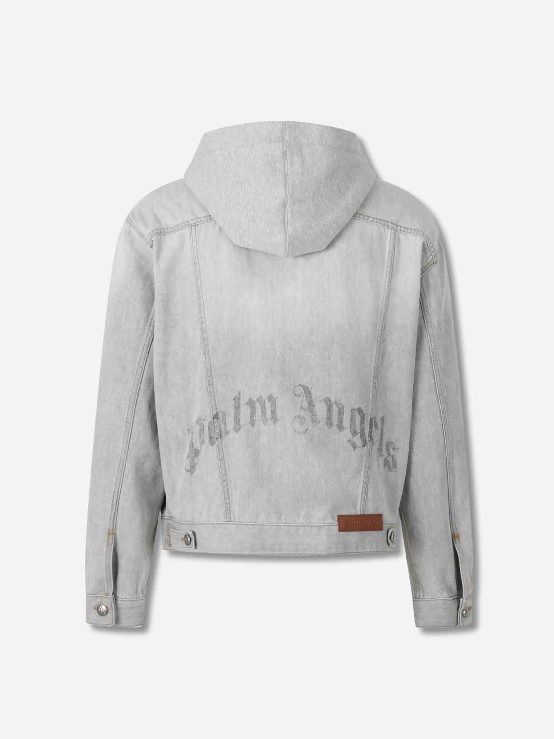 HOODED DENIM JACKET - 2