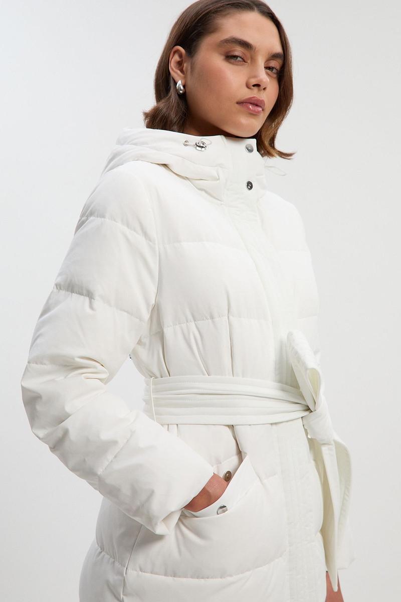 KAREN MILLEN Real Down Belted Midi Coat outlook