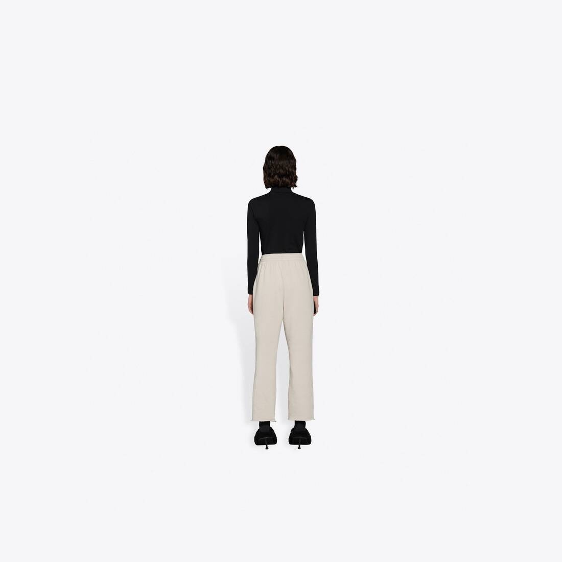 Women's Cropped Sweatpants in Grey - 5