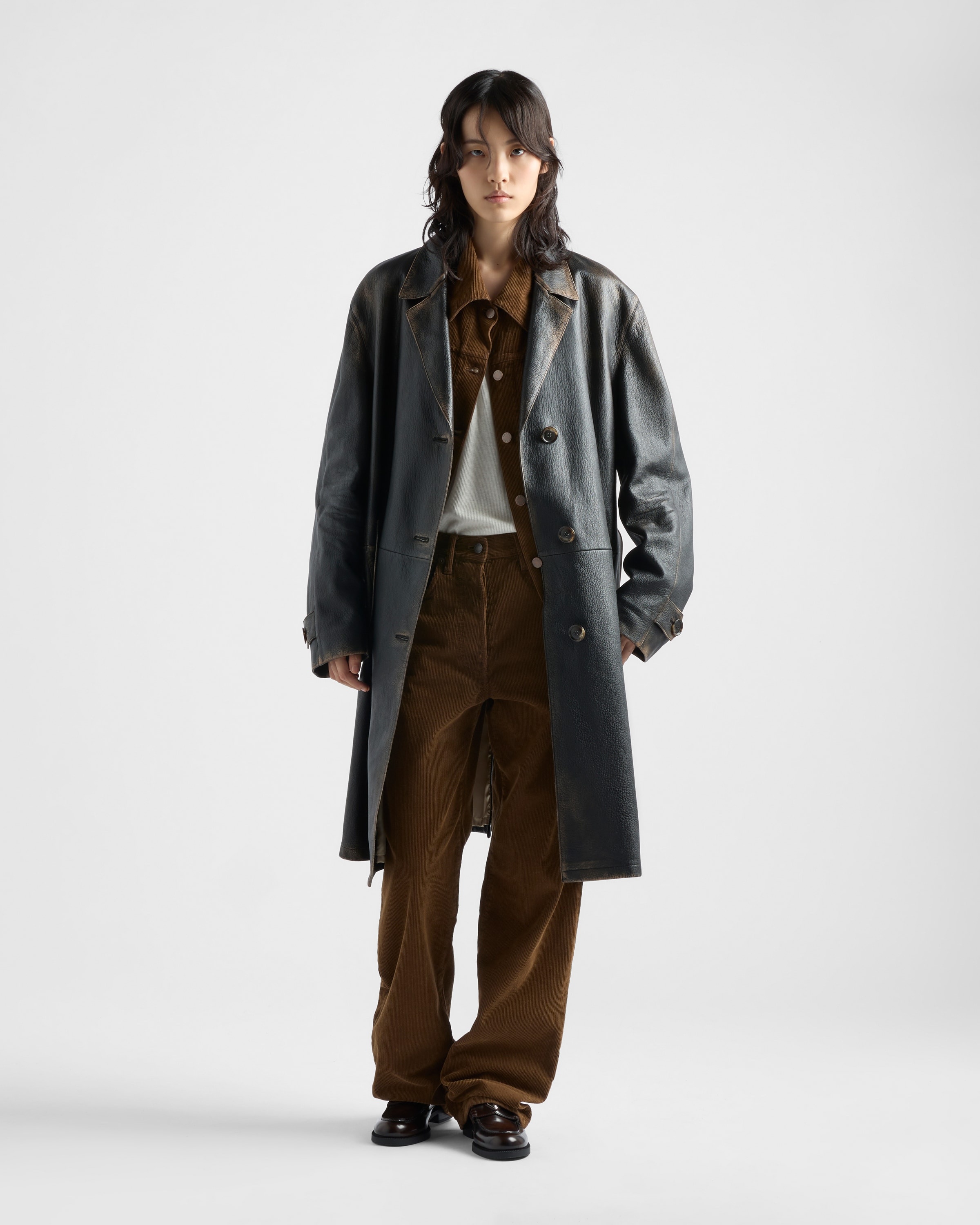 Prada Wide-legged corduroy pants | REVERSIBLE