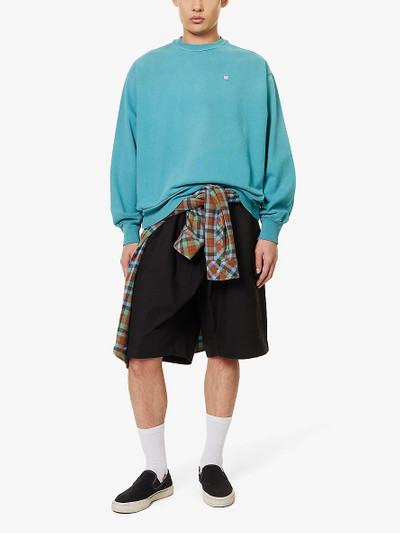 Acne Studios Prudento flap-pocket relaxed-fit cotton shorts outlook