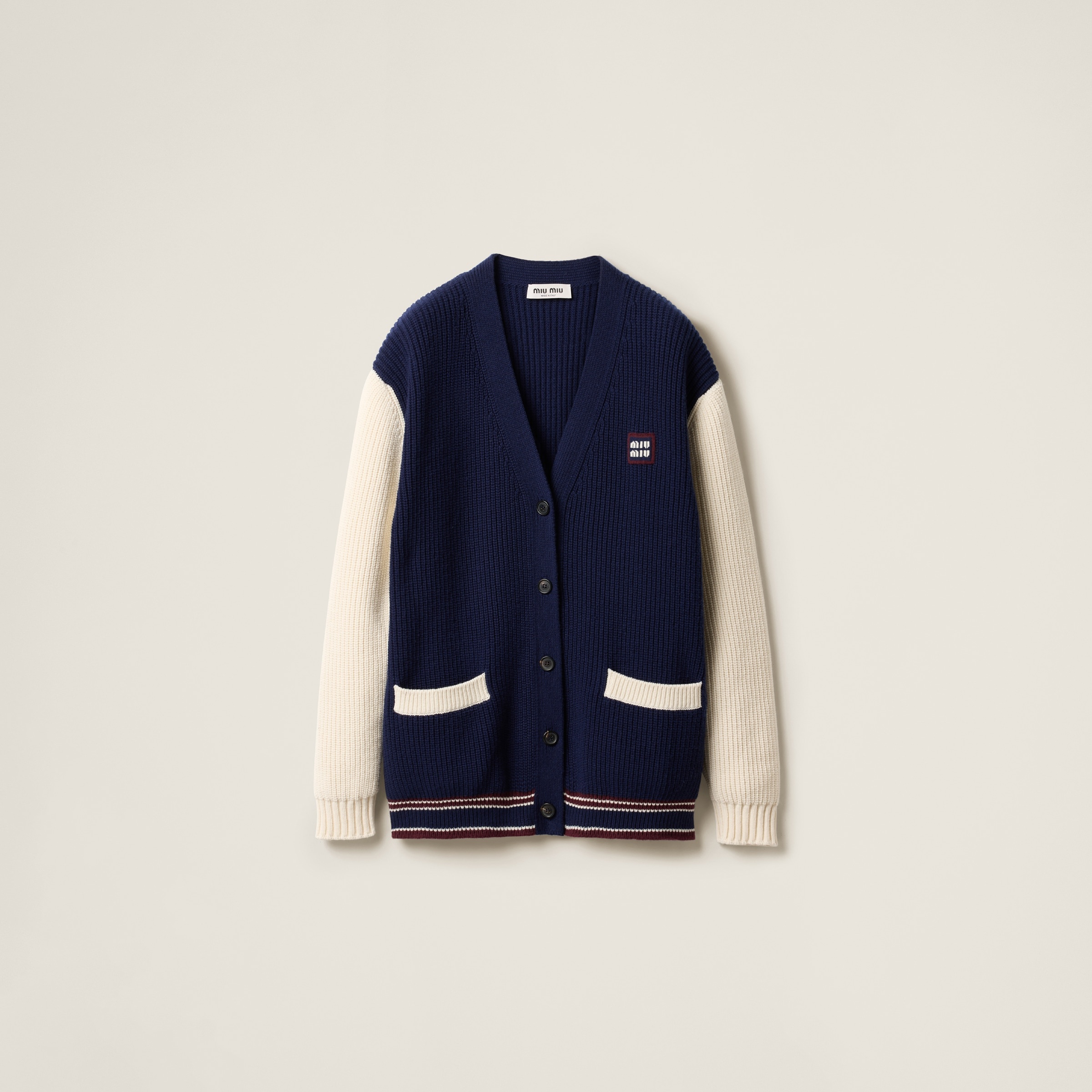 Wool and cashmere cardigan - 1
