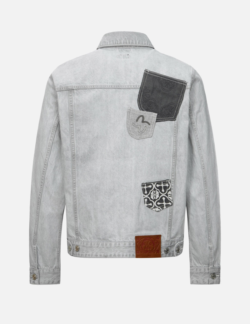 EVISU MULTI-POCKET REGULAR FIT DENIM JACKET outlook