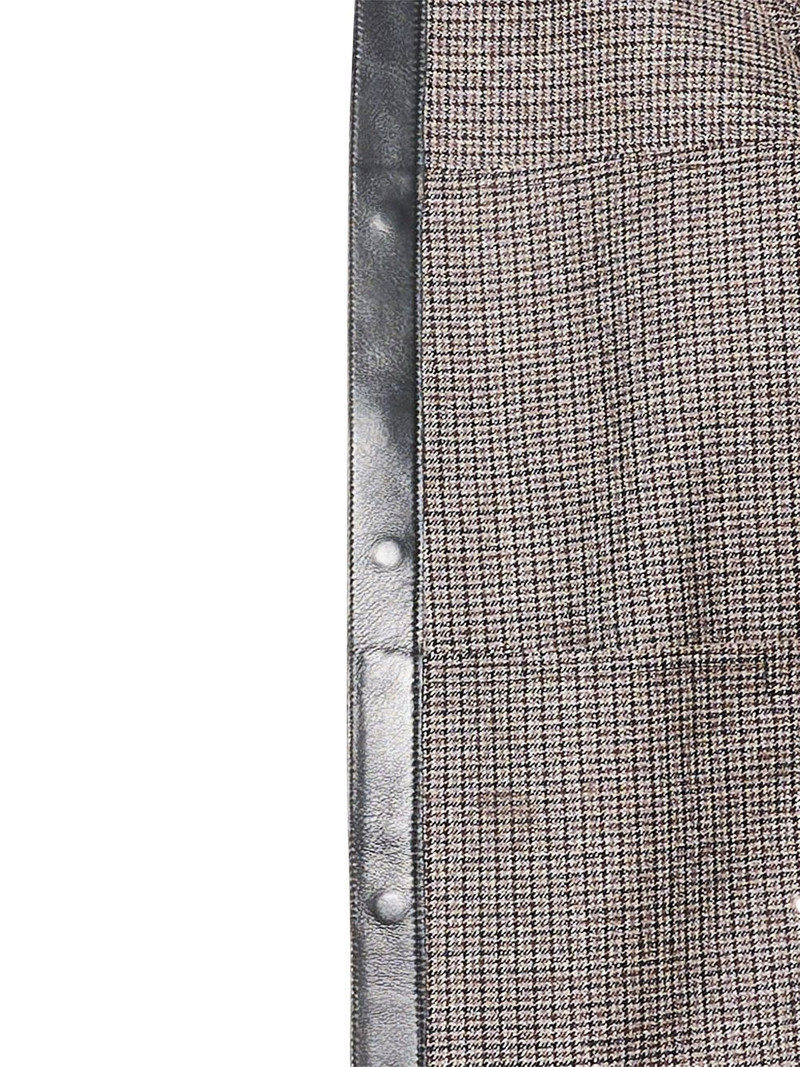 Flannel Lined Leather Hoodie 5