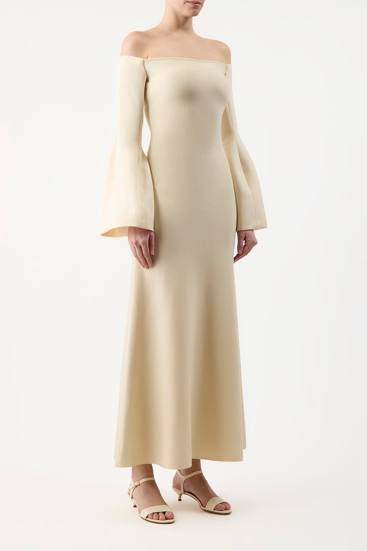 Sinead Dress in Silk Wool - 3