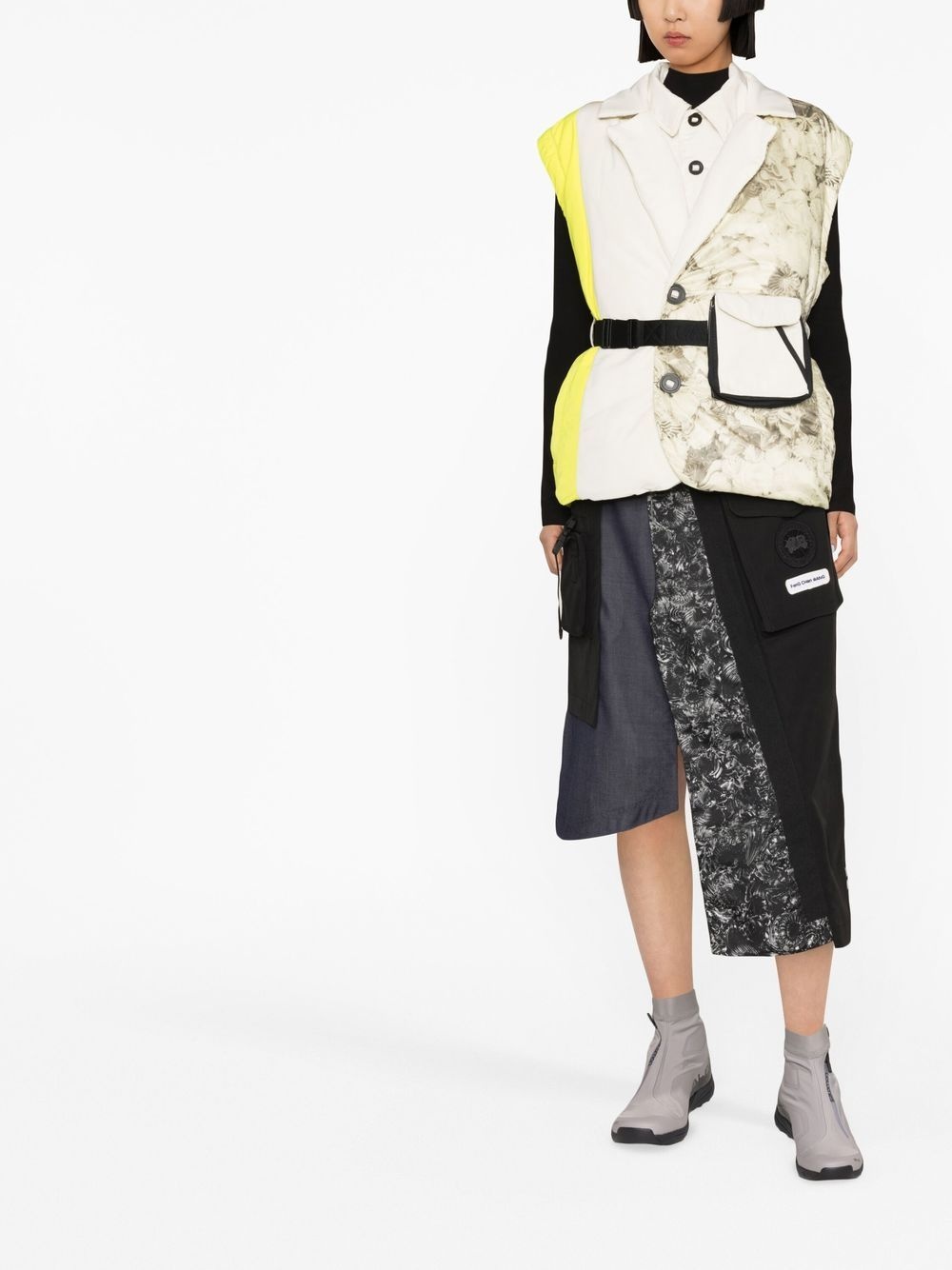 x Feng Chen Wang layered padded jacket - 2