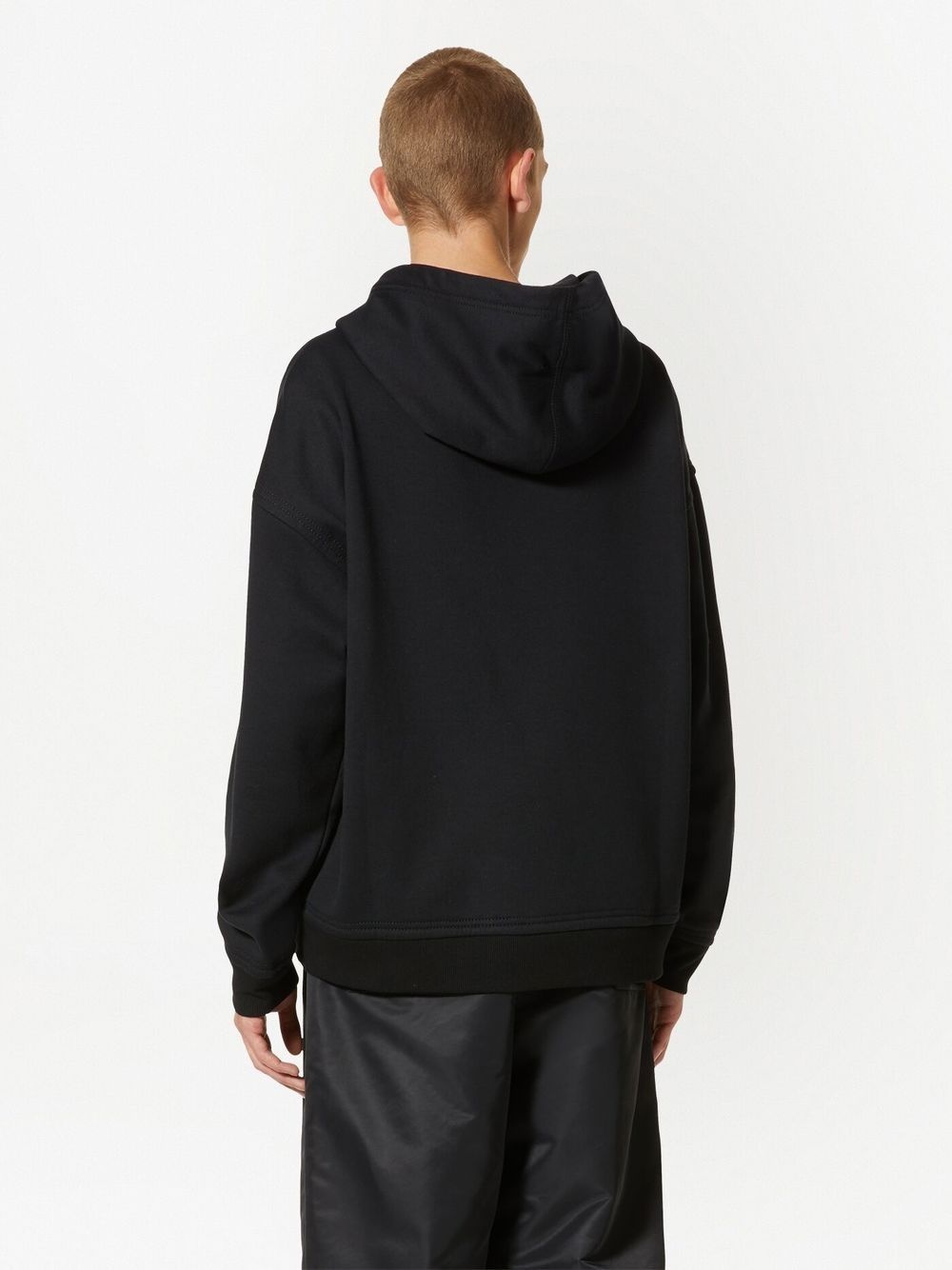stud detail panelled hoodie - 4