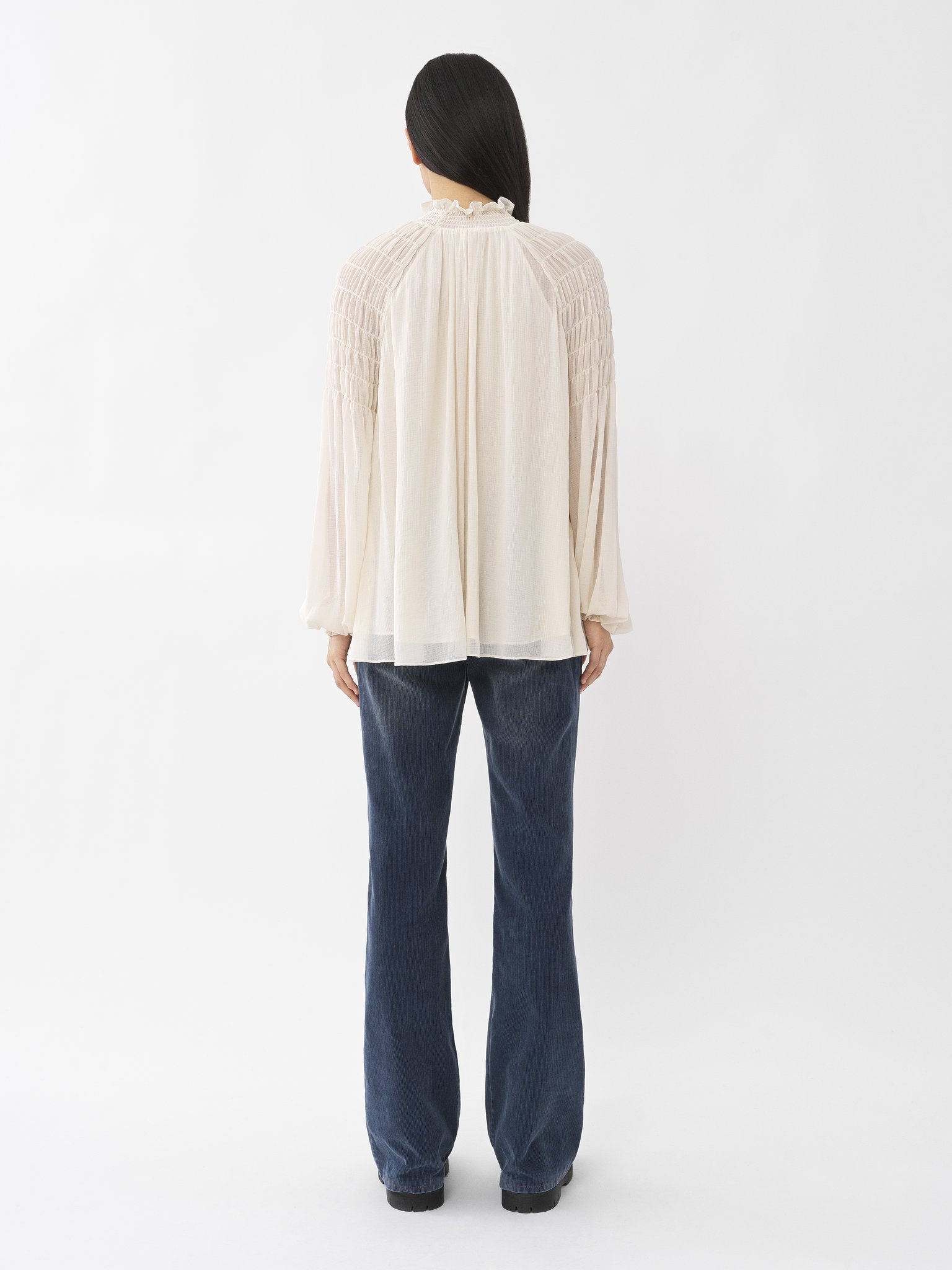 SMOCKED BLOUSE - 5