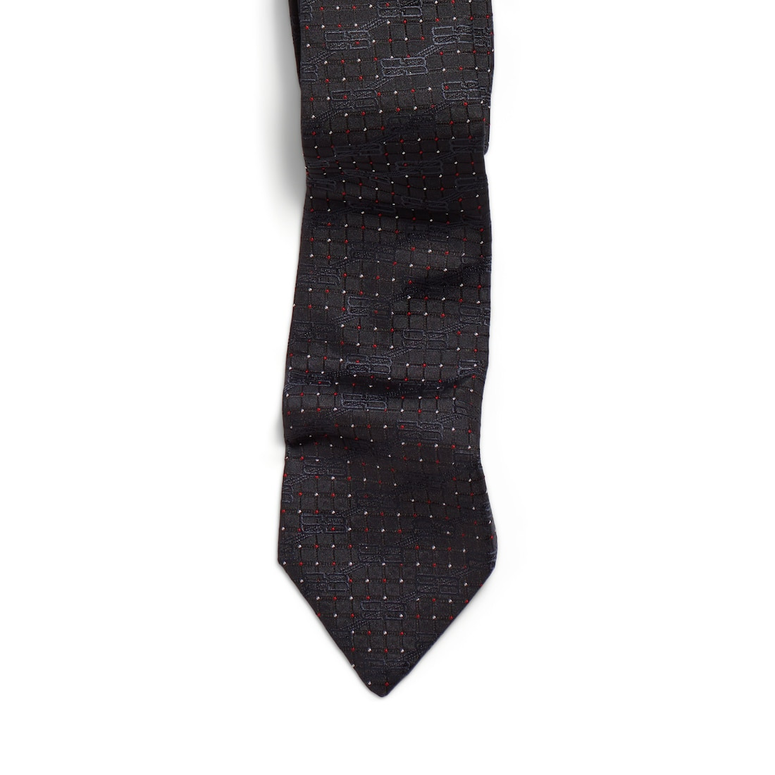 Men's Tie in Burgundy/navy - 4