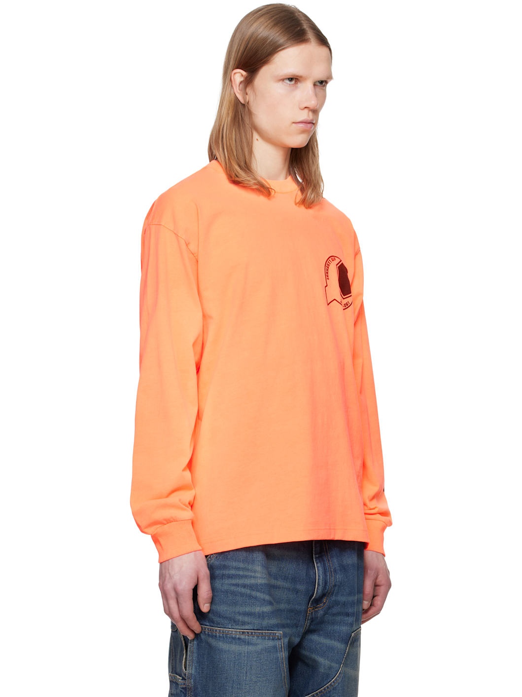 Orange L/S Industry T-shirt - 2
