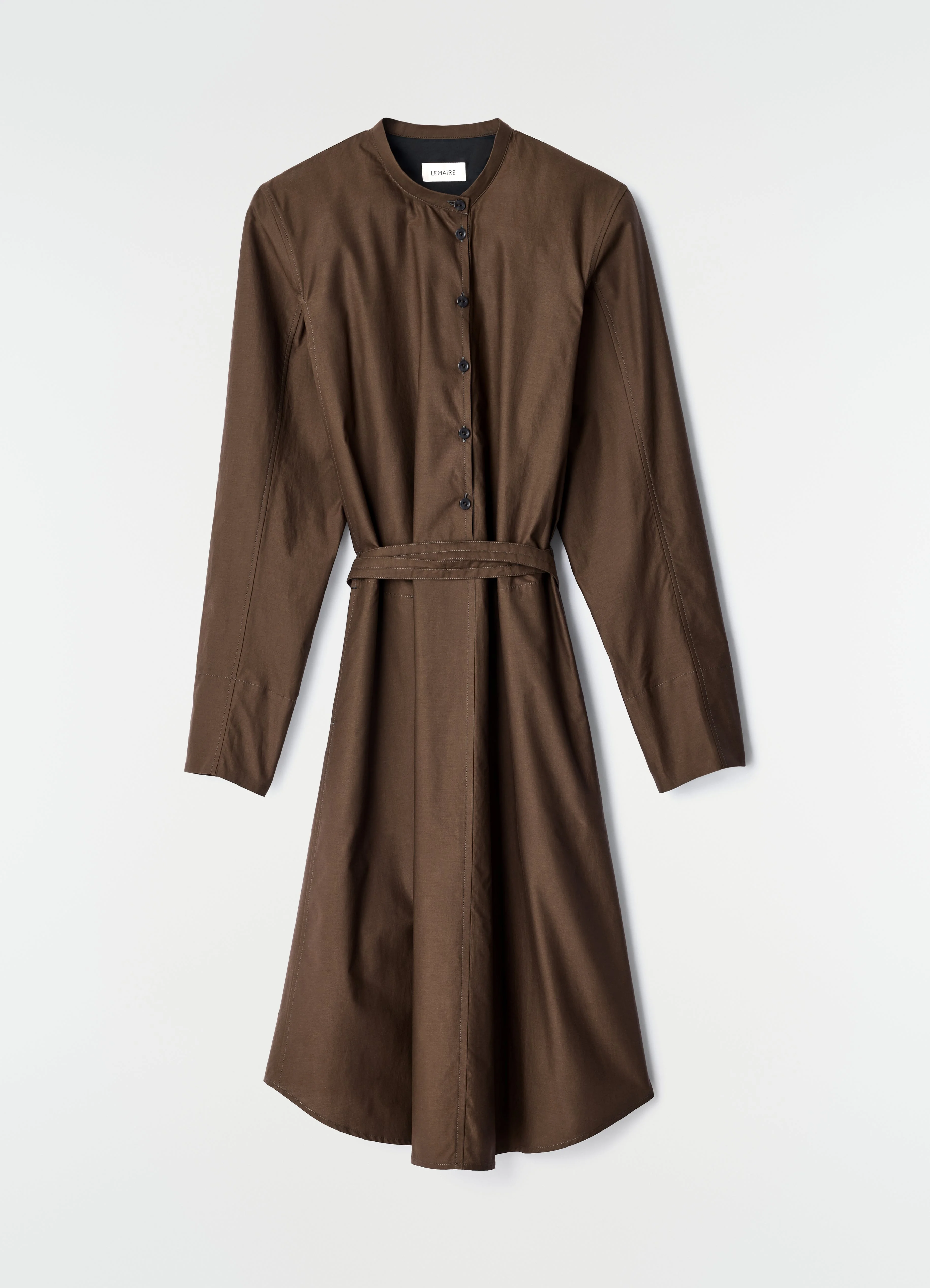 SAILOR DRESS IN WASHED COTTON AND SILK BLEND - 1