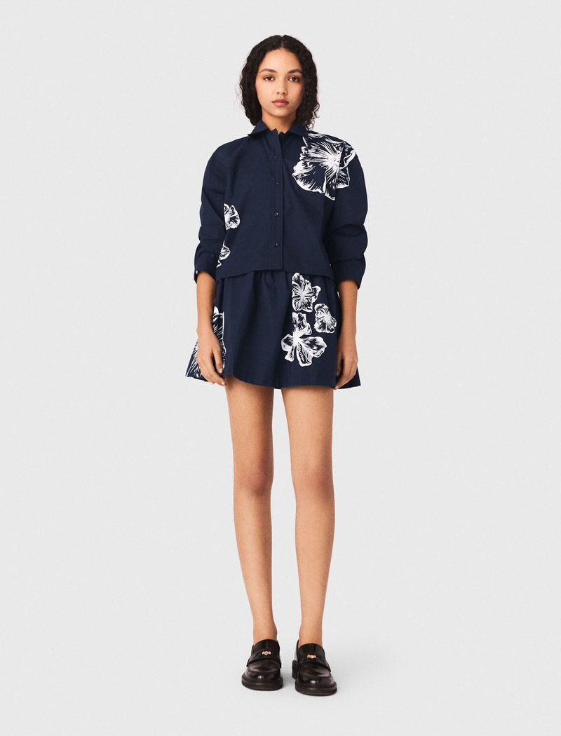 maje Cropped cotton shirt outlook