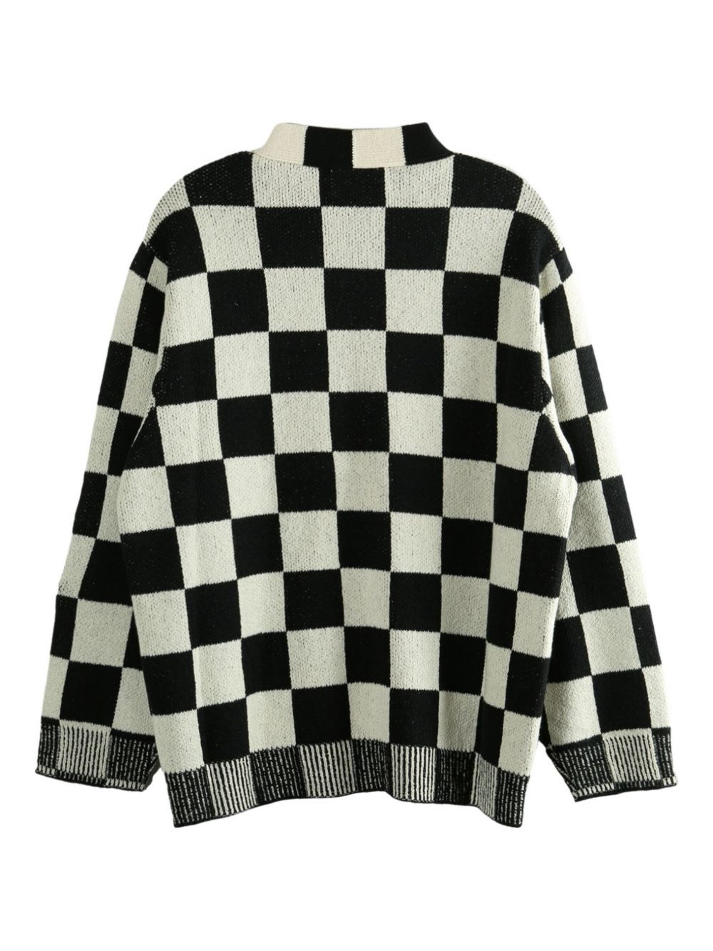 Nora Lite Creatures check-pattern embroidered cardigan - 5