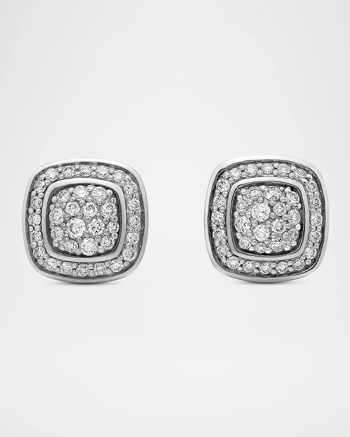 5mm Albion Stud Earrings in Diamonds and Sterling Silver - 1