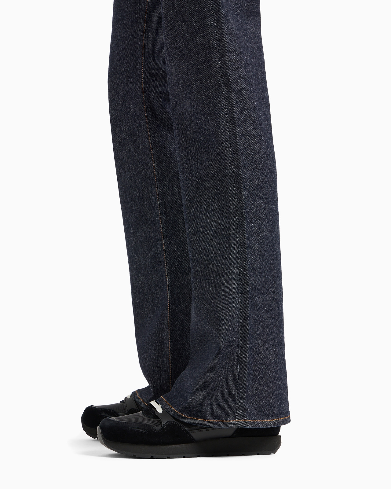 J47 Medium high-waisted, lightly worn-look, flared, stretch-denim jeans - 5