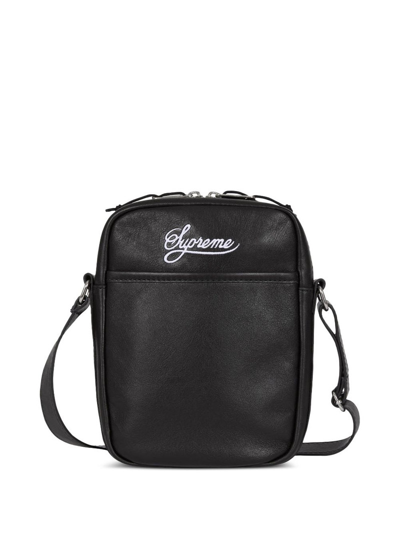 Supreme x Nike "SS25 - Black" leather shoulder bag outlook