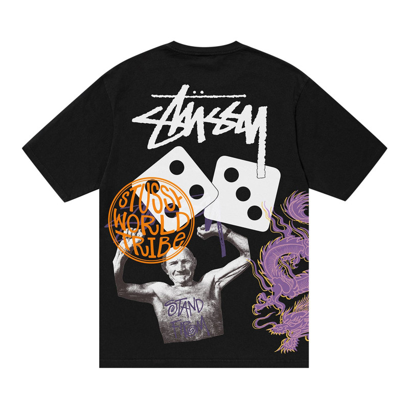 Stüssy Stussy Strike Pigment Dyed Tee 'Black' outlook
